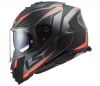 LS2 FF800 STORM RACER helma matná-šedá-titan/fluo-oranžová vel.XXL