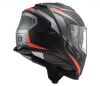 LS2 FF800 STORM RACER helma matná-šedá-titan/fluo-oranžová vel.XXL