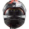LS2 FF805 THUNDER CARBON-6K CHASE helma bílá/červená vel.XXL