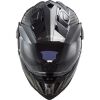 LS2 MX701 EXPLORER CARBON adventure helma lesklá-černá vel.S