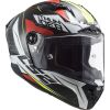 LS2 FF805 THUNDER CARBON-6K CHASE helma bílá/červená vel.XXL