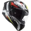 LS2 FF805 THUNDER CARBON-6K CHASE helma bílá/červená vel.XXL
