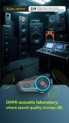 Asmax OHMI D9 Bluetooth-6 Clip Interkom DUO na motocykl