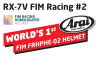 Arai RX-7V FIM RACING #2 White závodní helma vel.M