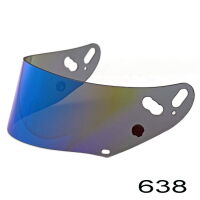Arai GP-7 2D Tear-Off ready plexisklo zrcadlové středně tmavé modré
