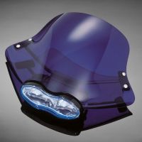 Highway Hawk Přední maska COOL s dvoj. halogen, objímky 39/42mm, modrá