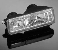 Parabola pro hlavní motocyklové světlo Highway Hawk, dvojitá, čtvercová, E-mark