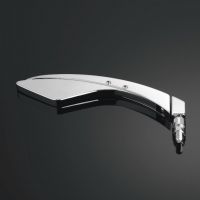 Zrcátko motocyklu Highway Hawk SLIDER, Pravá strana, nastavitelné, chrom (1ks)