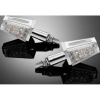 Moto blinkry Highway Hawk COFFIN STYLE s LED, E-mark, chrom (2ks)