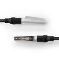 Blinkr pro motocykly: Rizoma CORSA S, LED, zadní, stříbrná, E-mark (2ks)