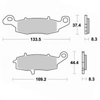 Brzdové destičky KYOTO pro motocykly, přední i zadní