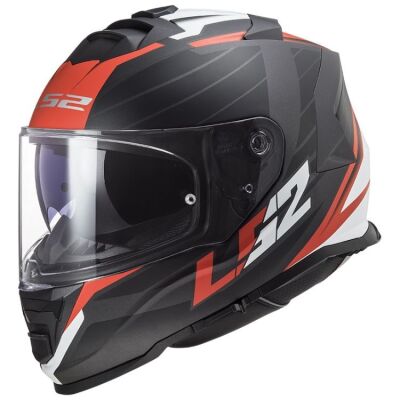 LS2 FF800 STORM NERVE helma matná-černá/červená vel.XXL