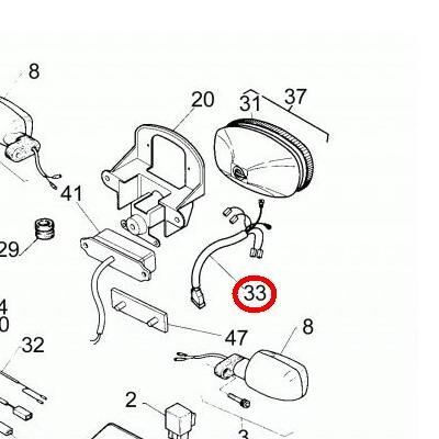 Kabelový svazek zadního světel APRILIA RS 125/250
