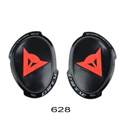 Dainese KNEE RSS 4.0 FULL KIT kompletní kolenní slidery černé/fluo-červené