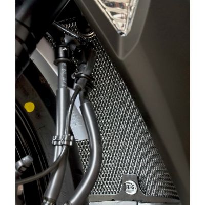 R&G ochranná mřížka chladiče Kawasaki ZX6-R 636 (2013-18) šedá-titan