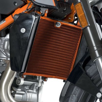 Ochranná mřížka chladiče oranžová - KTM 690 Duke '12 / 690 Duke R '13-