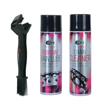 SET kartáč + R&G GLEAM mazadlo a čistič na řetězy 2x500ml