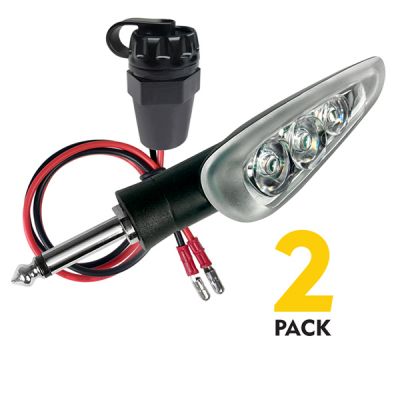 LED blinkry R&G Racing Click'n'Ride čiré (pár)