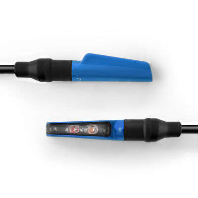 Blinkr pro motocykly: Rizoma CORSA S, LED, zadní, modrá, E-mark (2ks)