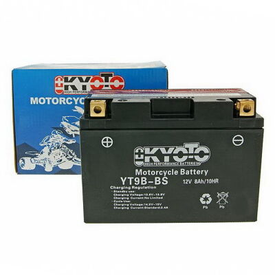 Baterie Kyoto YT9B-BS (dodáváno s kyselinovou náplní)