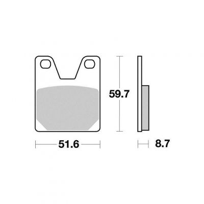 Brzdové destičky VESRAH